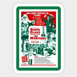 Santa Claus Conquers the Martians Sticker